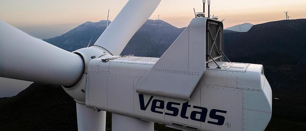 Turbina de Vestas en un parque eólico.