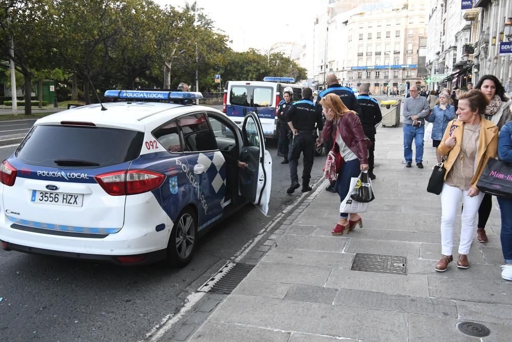 Detenido un motorista tras causar alarma en la cal