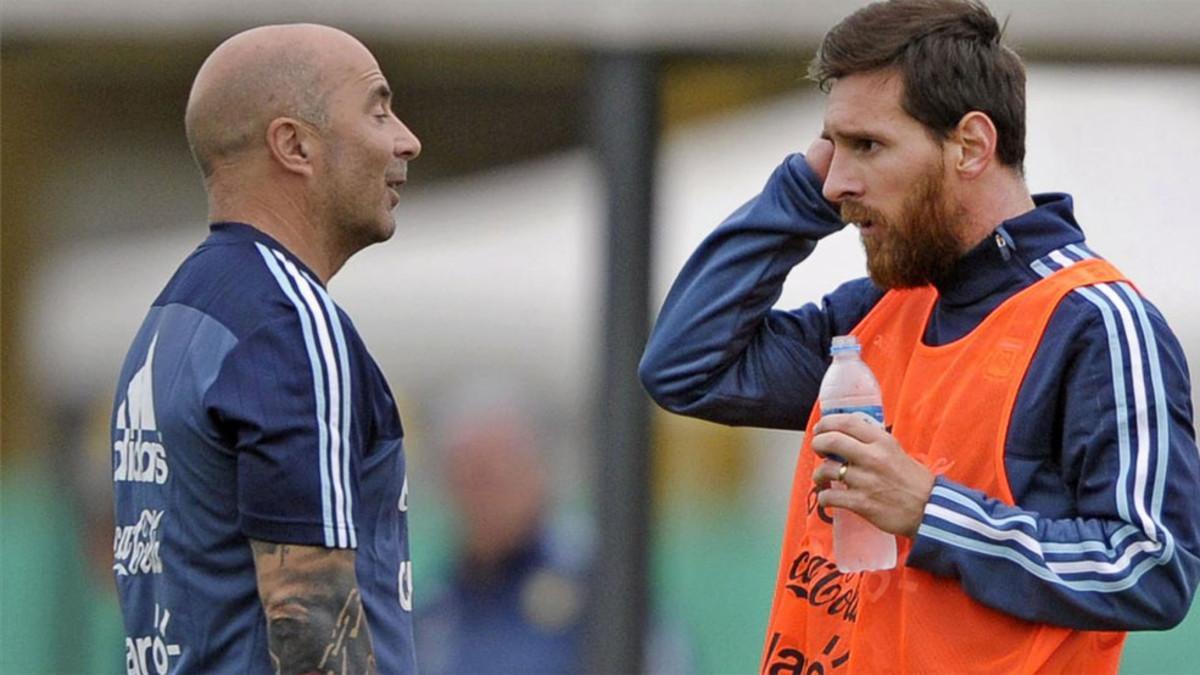 Sampaoli quiere cuidar a Messi