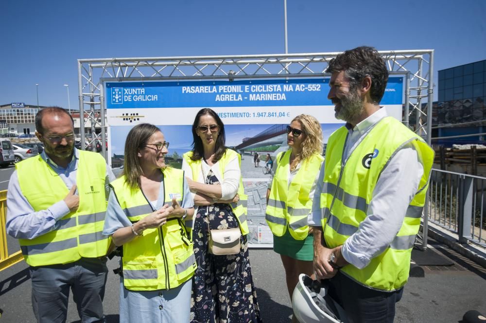 La estructura, de 200 metros de longitud,  se pondrá a disposición de los vecinos este verano para mejorar la movilidad y seguridad vial en el entorno.