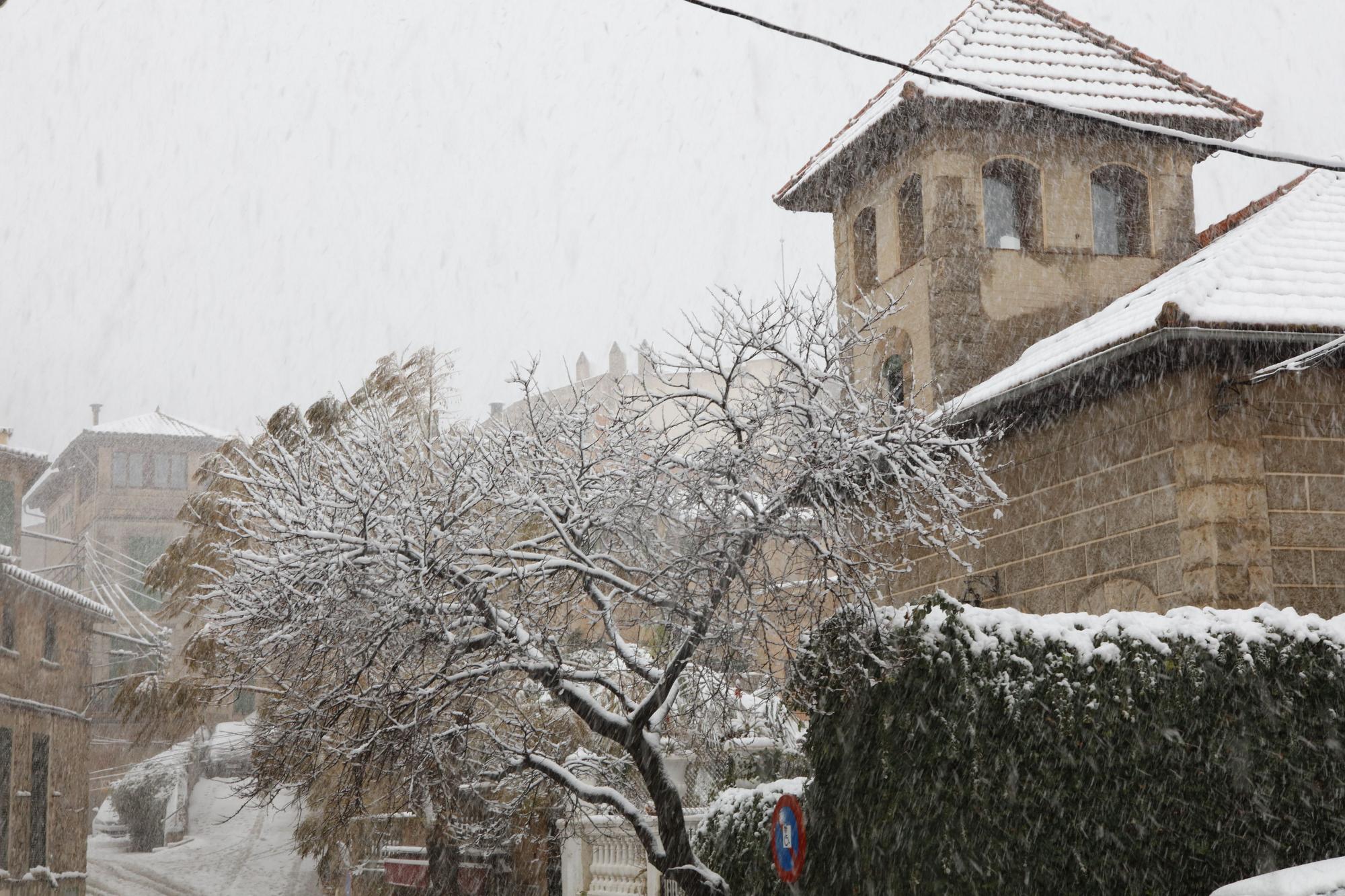 Malerisches Mallorca: Valldemossa im Schnee