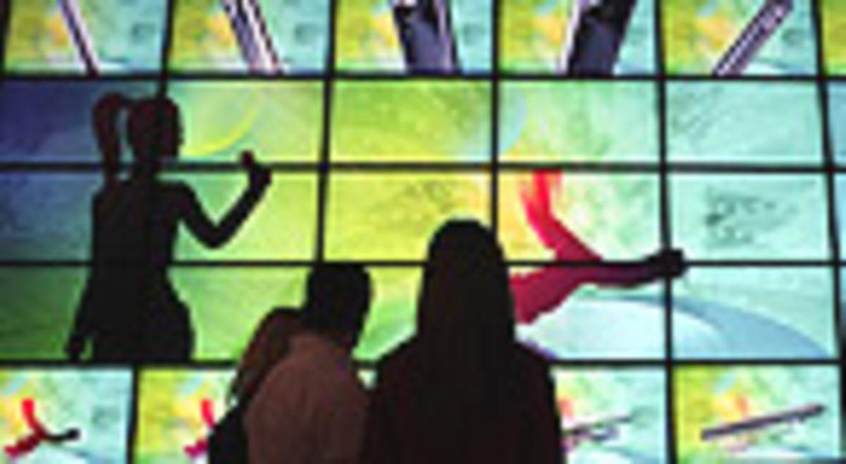 Una de les pantalles que s’exhibeixen a Las Vegas.