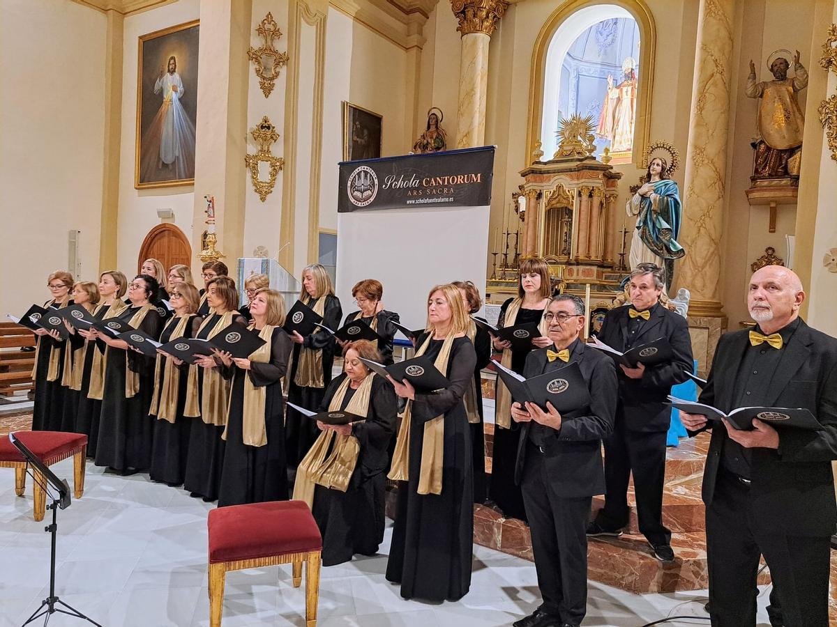 Schola Cantorum Ars Sacra de Fuente Álamo actuando en la 2ª edición del festival