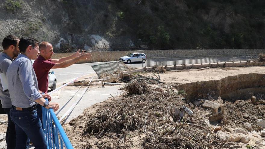 La Diputació actúa en las carreteras afectadas por el temporal