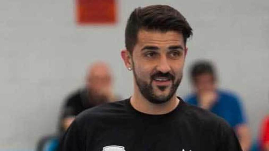 David Villa y Luz Casal.