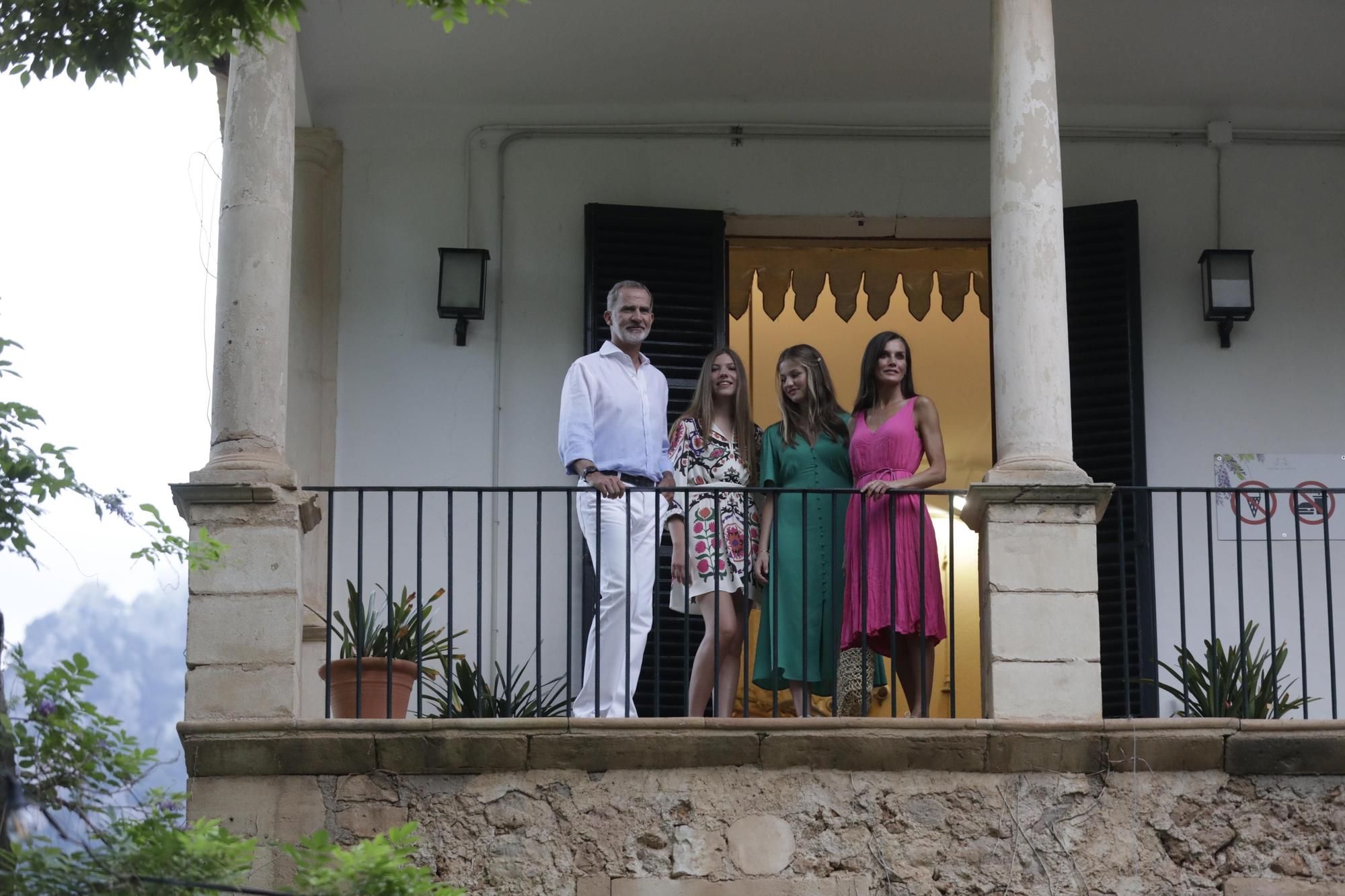 Die Königsfamilie besucht die Jardines de Alfabia auf Mallorca