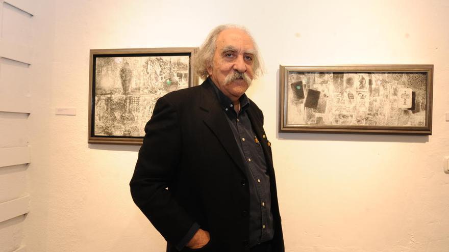 Martínez Gadea, el pasado jueves durante la inauguración de su exposición en AdB.