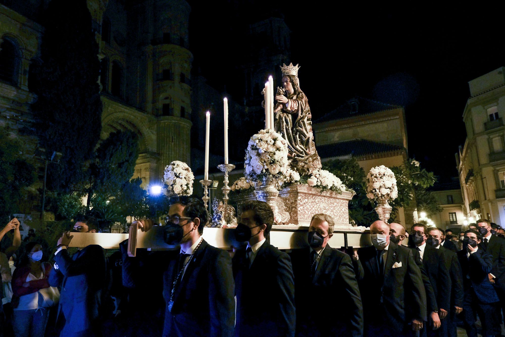 Traslado de la Virgen de la Victoria desde la Catedral de Málaga