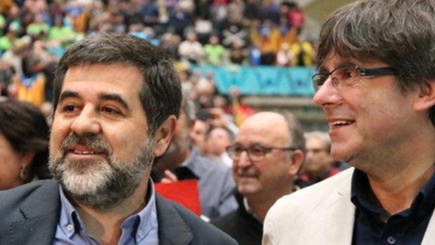 Carles Puigdemont i Jordi Sánchez.