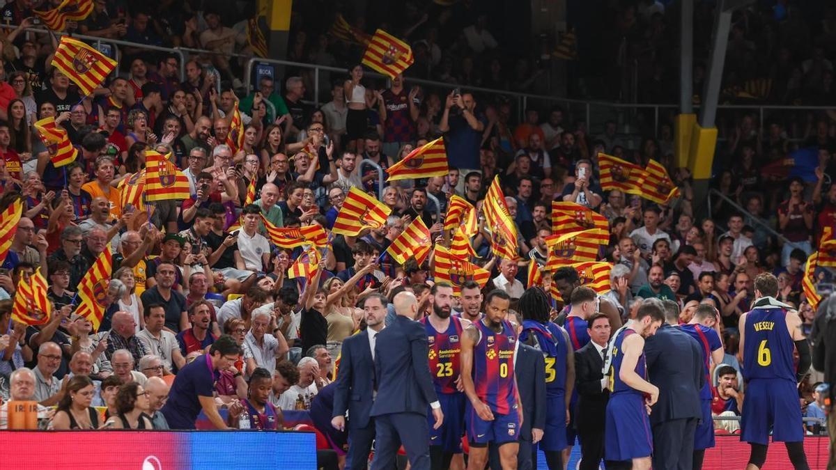 El Palau Blaugrana, en un partido de baloncesto