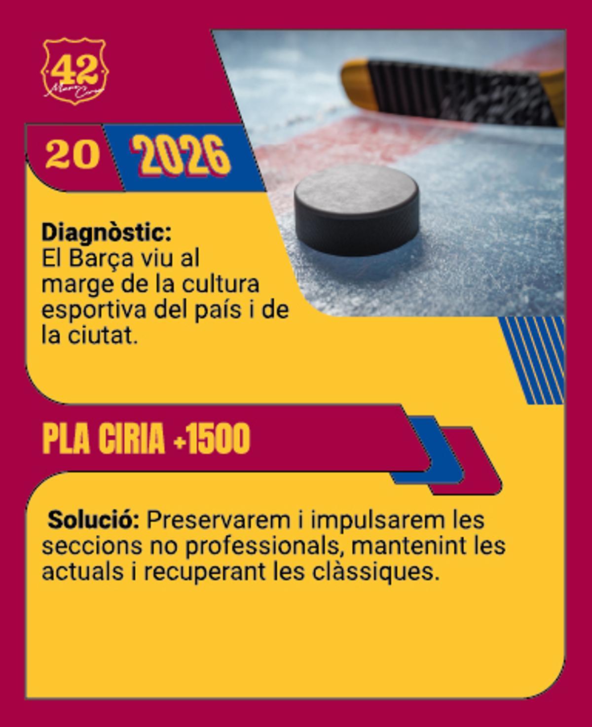 Una de las propuestas de Ciria en formato cromo