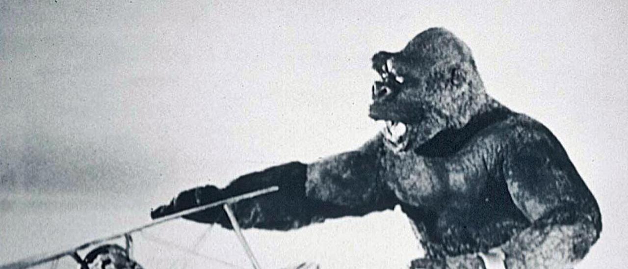 King Kong, en un fotograma de la película de 1933, dirigida por Merian C. Cooper.