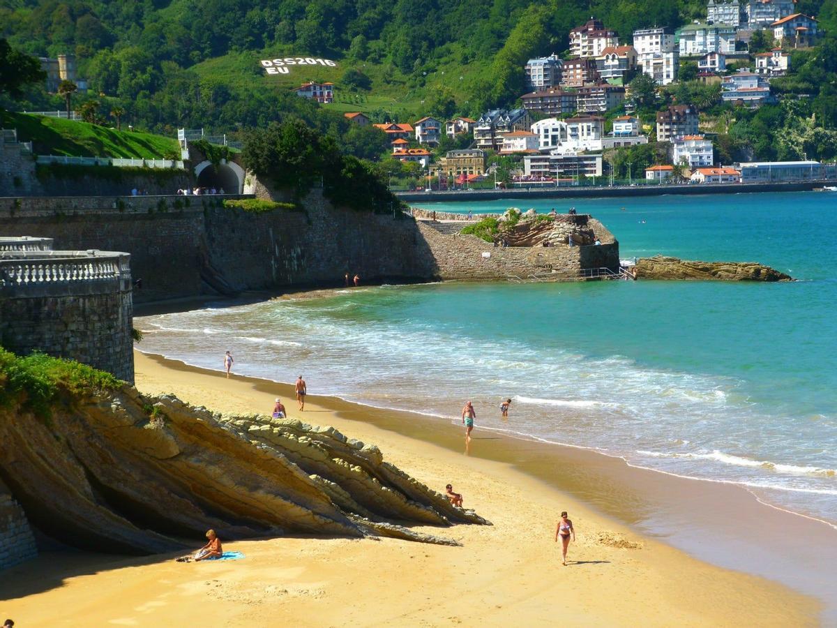 Playa La Concha, San Sebastián – Donostia, España