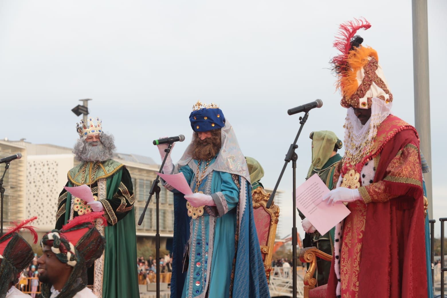 Los Reyes Magos llegan a la Marina