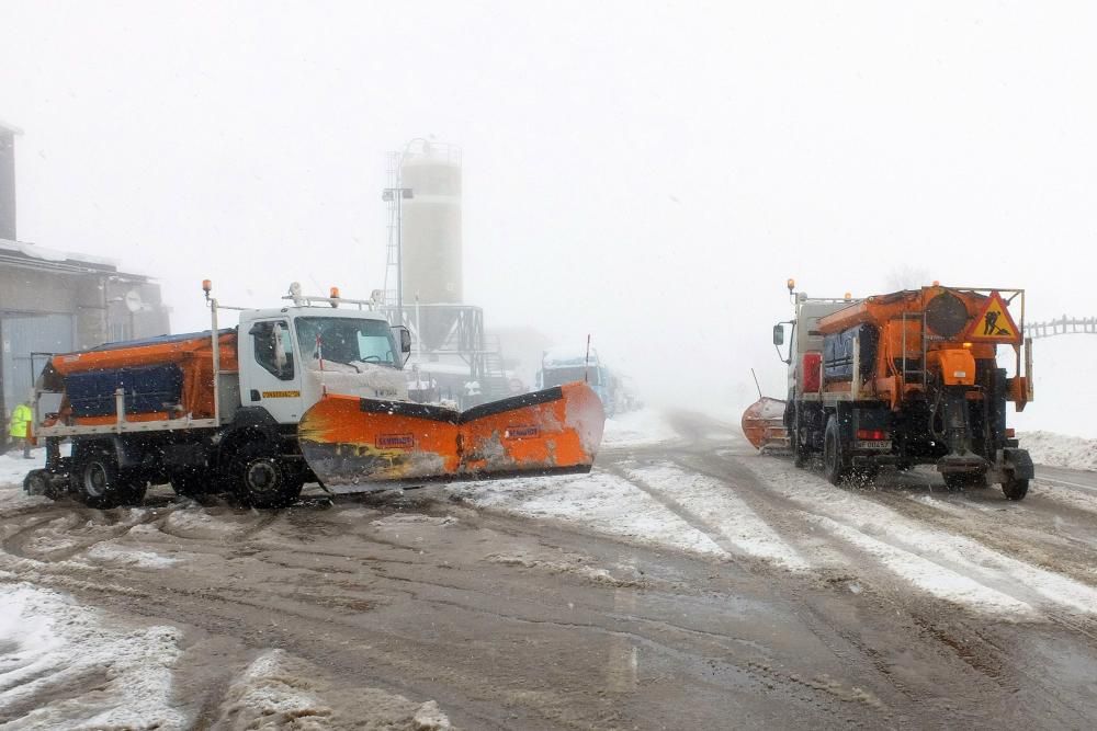 Temporal de nieve en Pajares