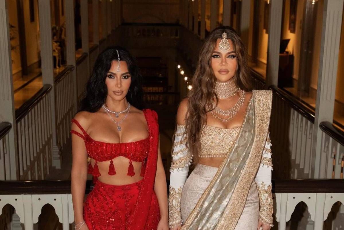 Kim y Khloé Kardashian, invitadas de lujo a la boda del multimillonario Anant Ambani y Radhika Merchant en Bombay