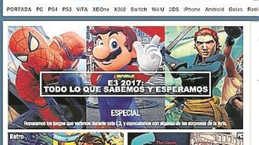 Una revista en línea sobre videojuegos de todas las plataformas