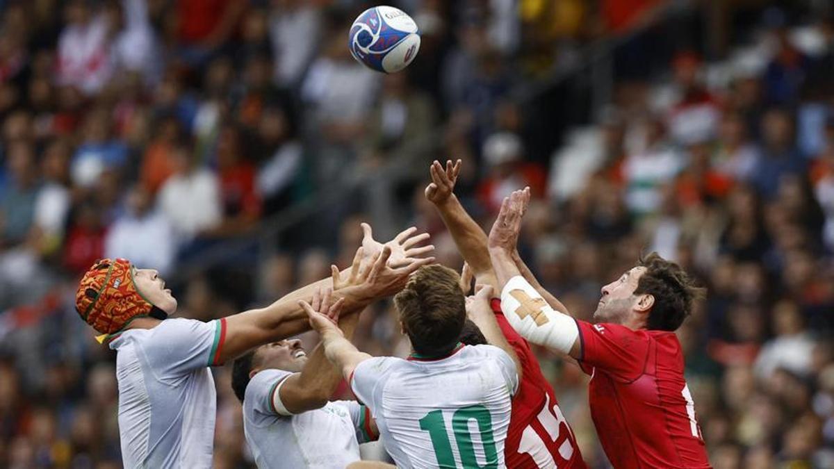 Portugal y Georgia protagonizaron uno de los partidos del Mundial de rugby.