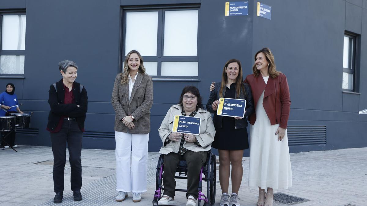 Las dos deportistas ya tienen su calle en València.