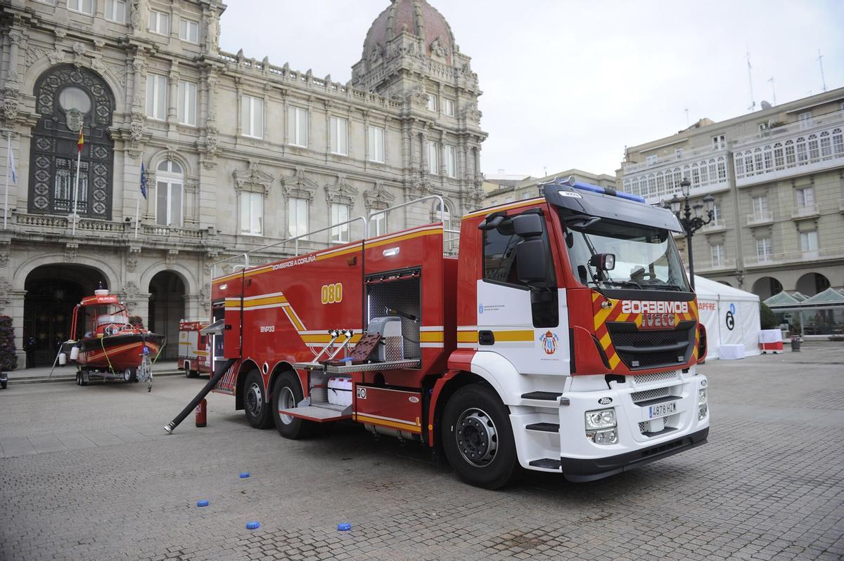 Un vehículo de los bomberos de A Coruña.