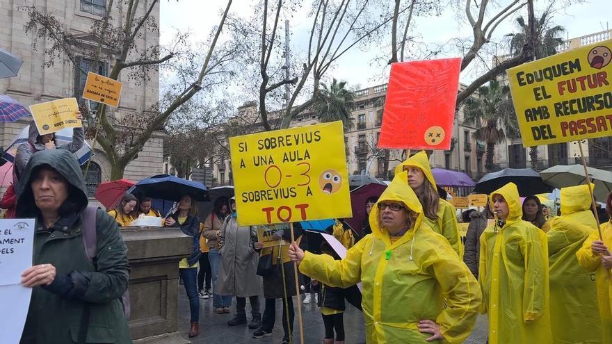 Centenares de personas reclaman en Barcelona mejoras en la educación infantil de 0 a 3 años