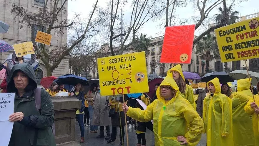 Centenares de personas reclaman en Barcelona mejoras en la educación infantil de 0 a 3 años
