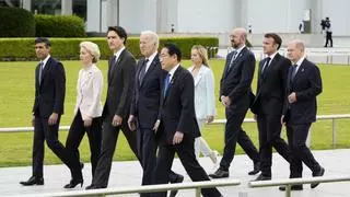 Los líderes del G7 debaten entregar a Ucrania una parte de los activos rusos congelados