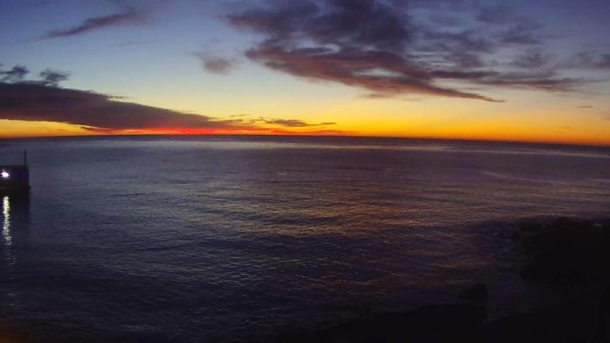 Sonnenaufgang vor Cala Rajada am Montagmorgen (14.1.).