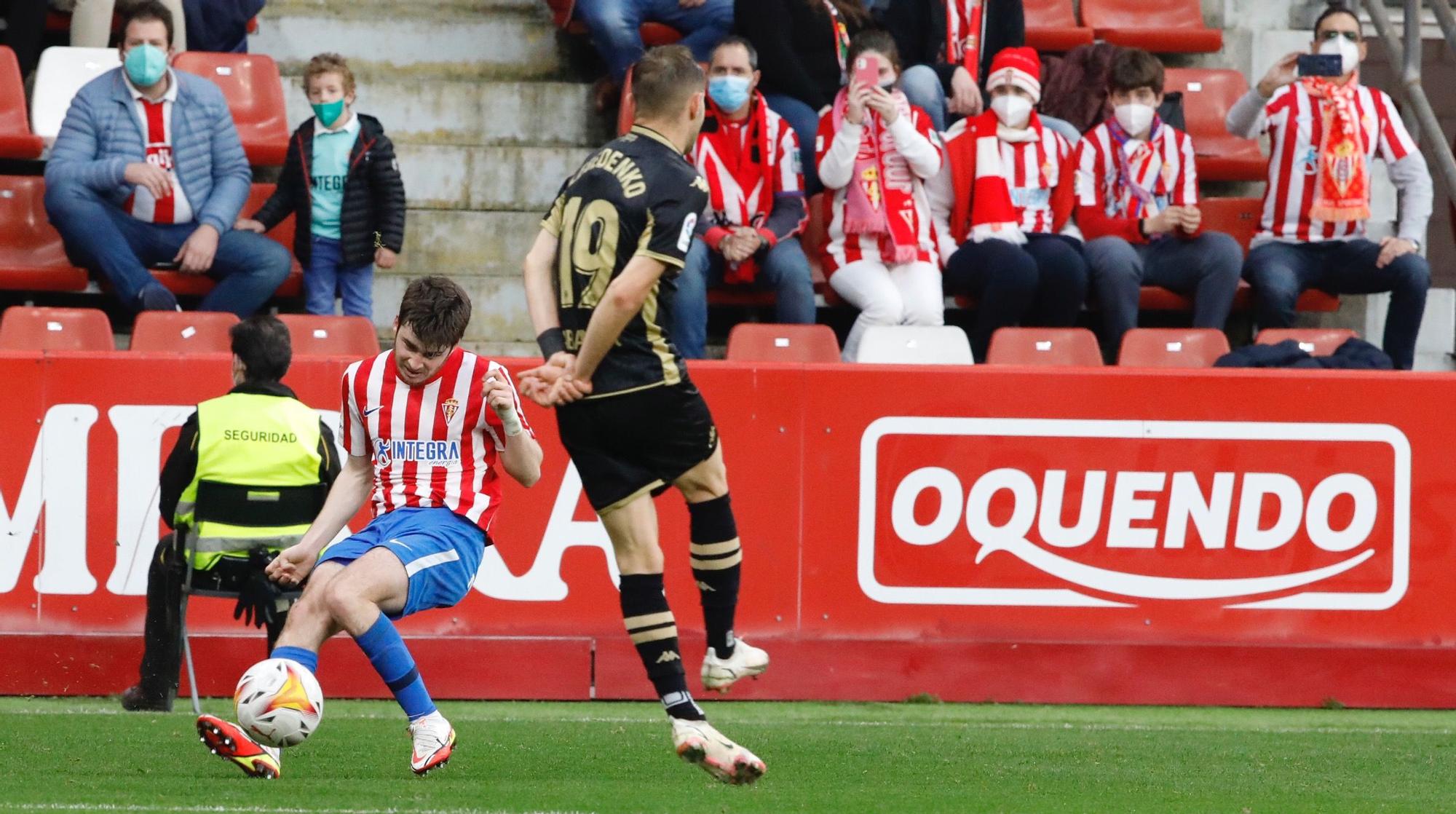 El partido entre el Sporting y el Lugo, en imágenes