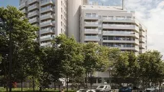 El edificio incendiado en Campanar tendrá una nueva fachada de material cerámico