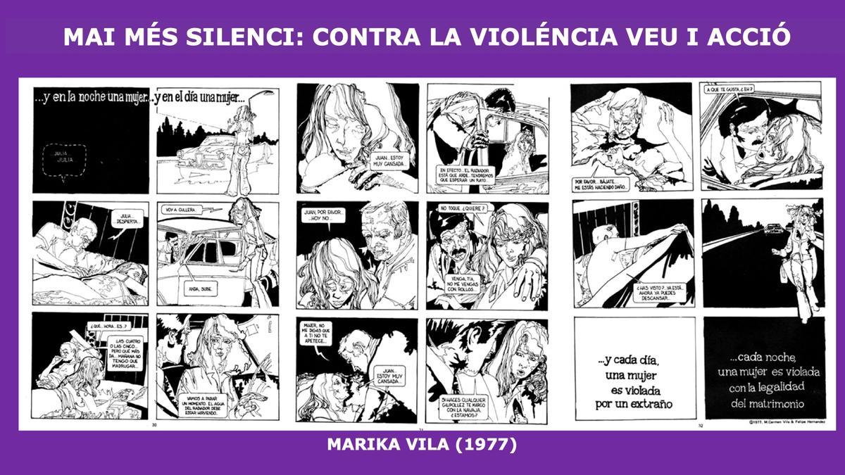 Una historieta corta de Marika Vila publicada en 1977 en ‘Totem. Especial mujeres’, la primera antología de autoras.