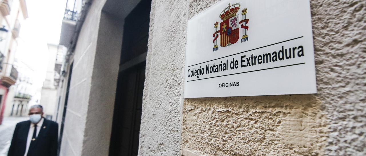 Sede del Ilustre Colegio Notarial de Extremadura, en Cáceres.