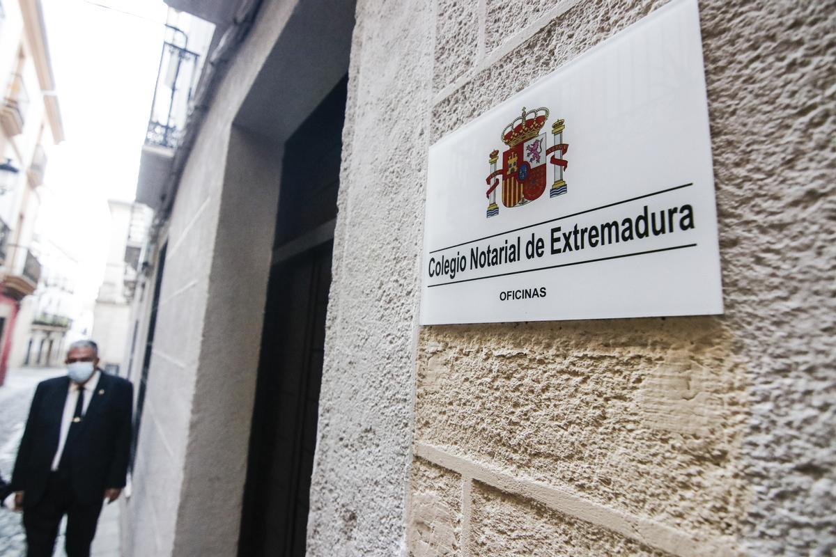 Sede del Ilustre Colegio Notarial de Extremadura, en Cáceres.