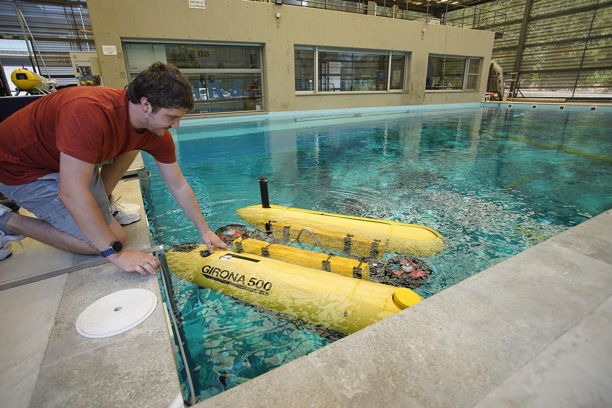 Les fotos de la nova piscina de proves del centre de robòtica submarina de la UdG