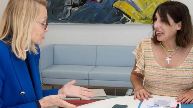 Maria Margarete Gosse con María Jesús Lorenzana.   | // CEDIDA