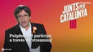 La ’campanya virtual’ de Puigdemont des de Brussel·les.