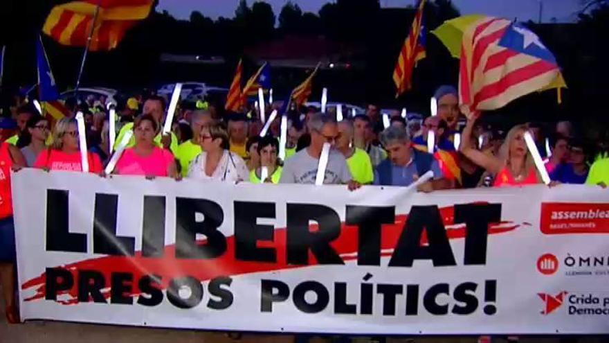 La Diada comenzó anoche con varios actos reivindicativos por la independencia