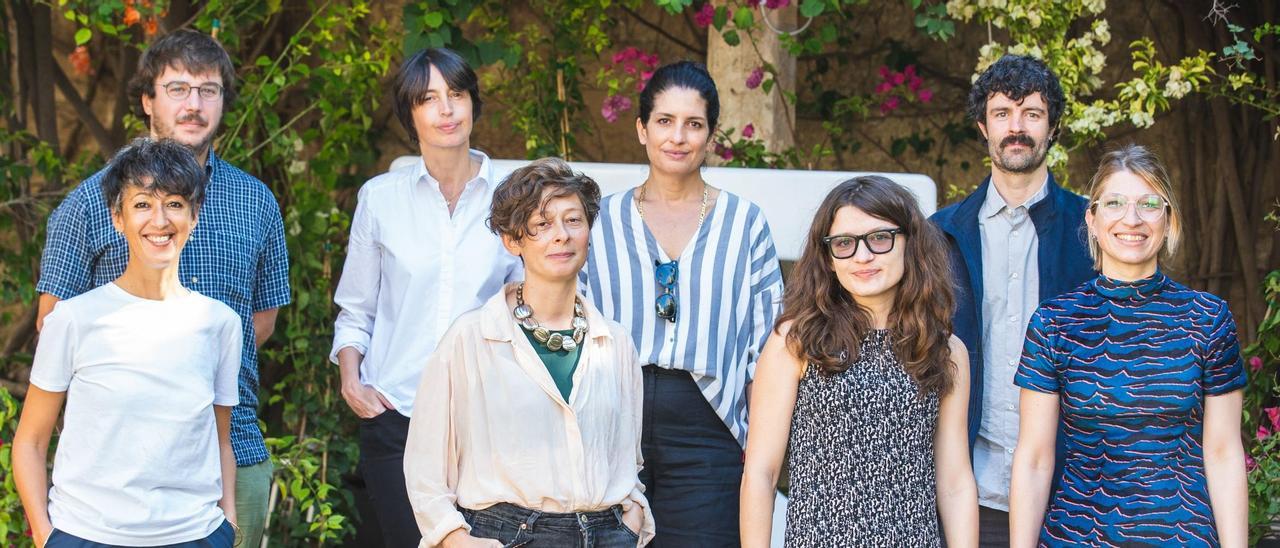 Los ocho finalistas del MajorDocs, ayer, antes de la entrega de premios.