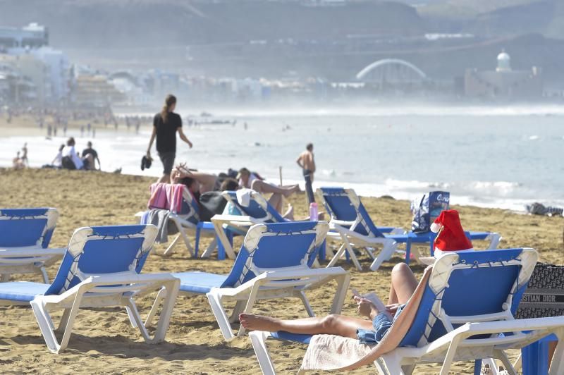 Navidad en la playa de Las Canteras