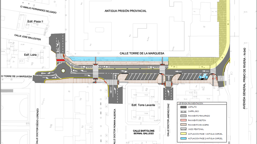 Proyecto de remodelación de la calle Torre de la marquesa en Murcia | AYTO-MURCIA