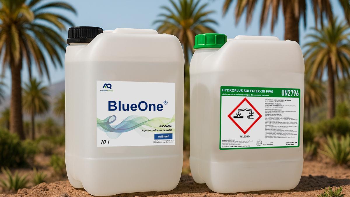 Productos AdBlue® y Sulfatex que elabora Ascanio Química