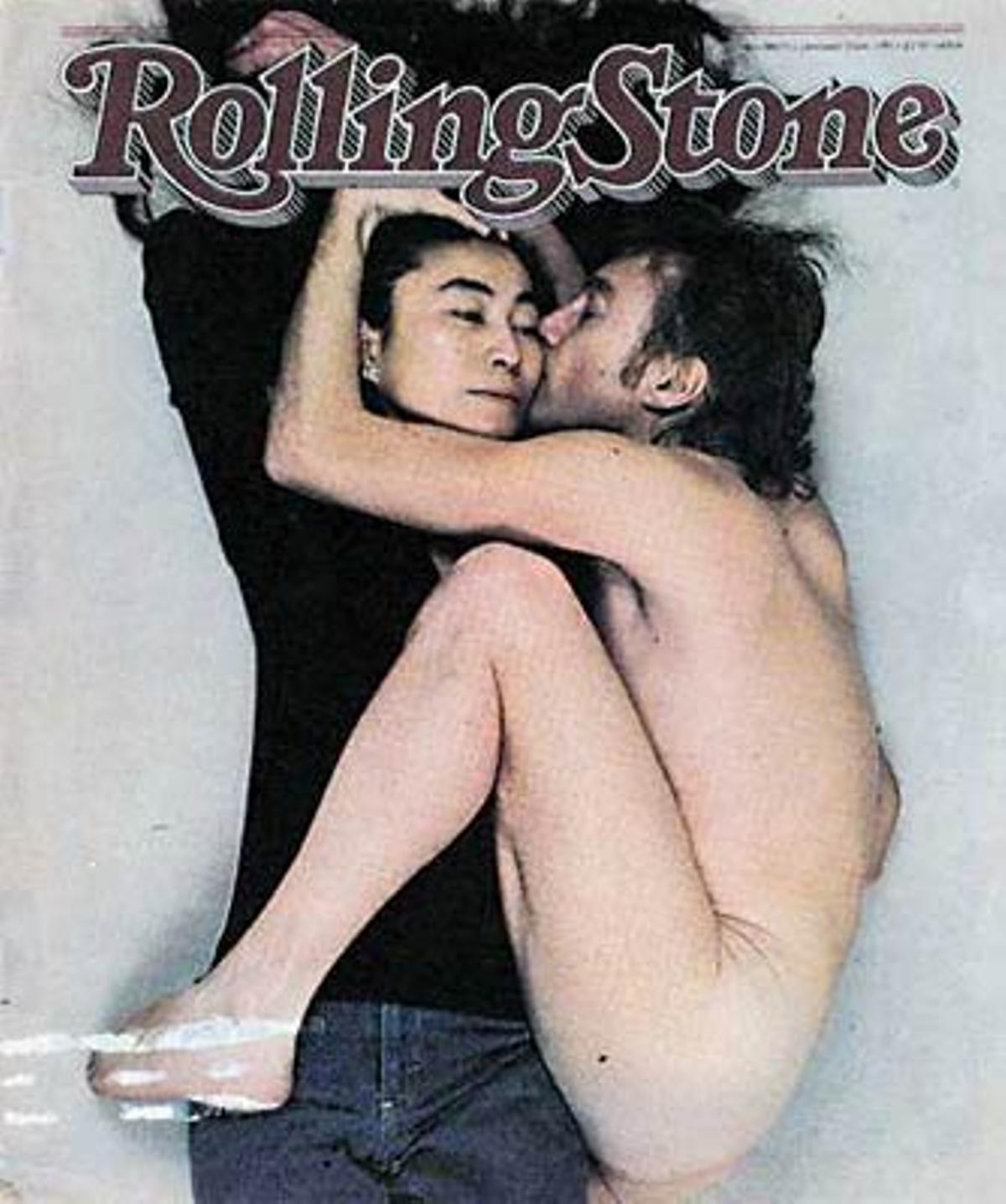 Yoko Ono y John Lennon.