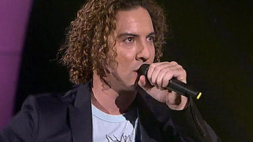 Bisbal durante una actuación en &#039;La voz&#039;.