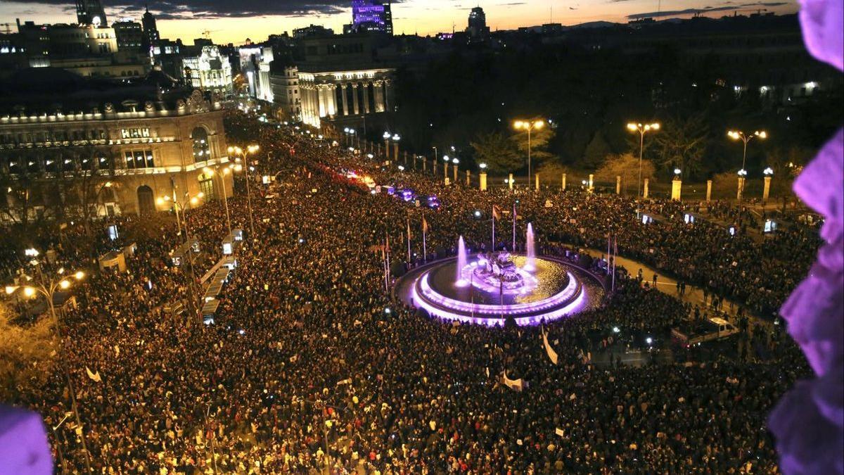 Manifestación por el 8M en Madrid.