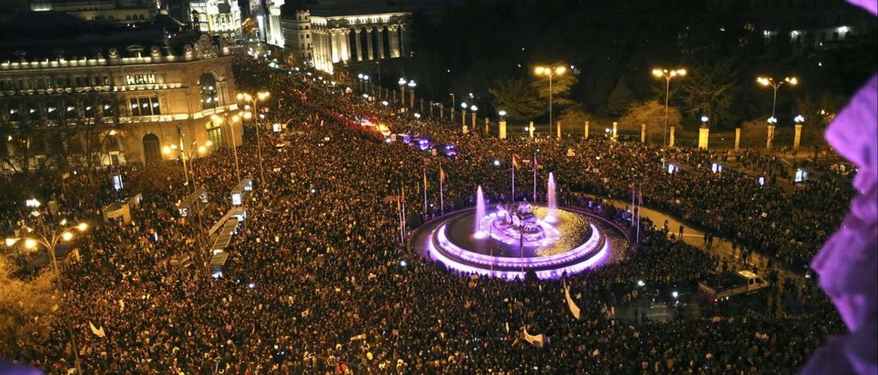 Manifestación por el 8M en Madrid.