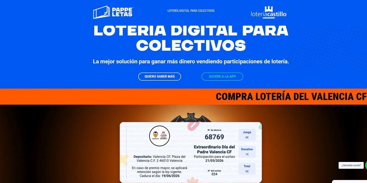 Pappeletas es una aplicación web para venta de participaciones de lotería.