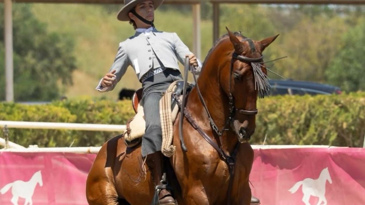 Mario Gómez y su caballo Aventura XXL