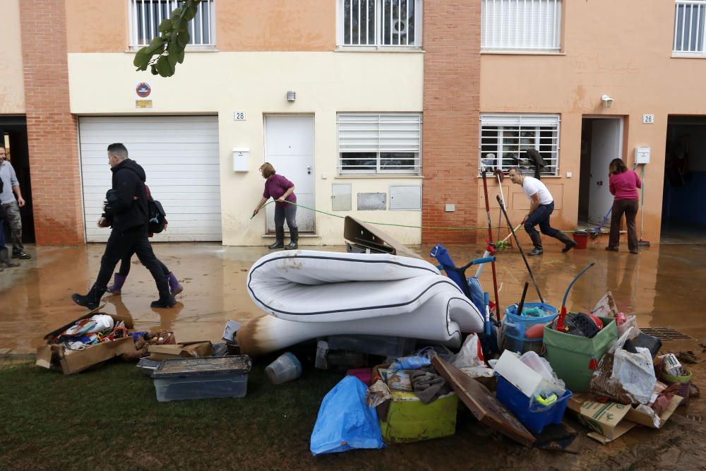 Nueva noche de tormenta y granizo en Málaga que desborda el río Campanillas