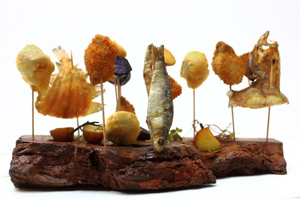 Fritura de 'peixinhos', receta de A Horta d'Obradoiro.