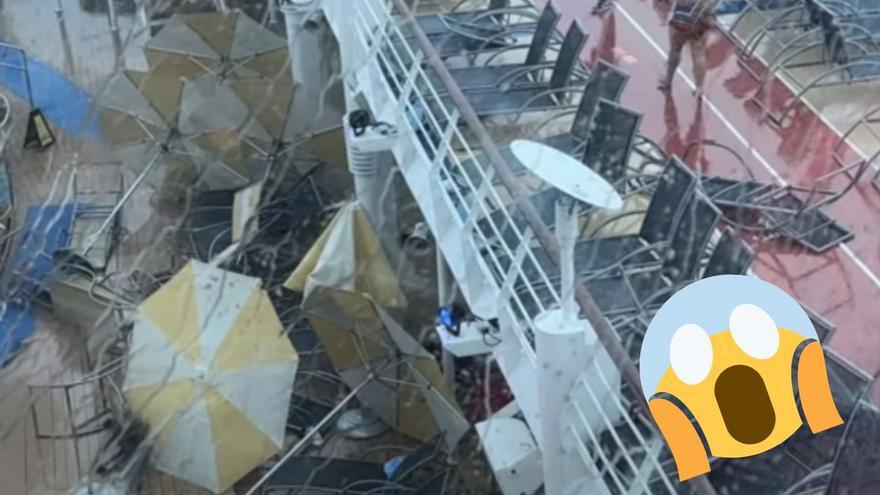 Pesadilla en el océano: Una brutal tormenta azota un crucero de Royal Caribbean en Florida